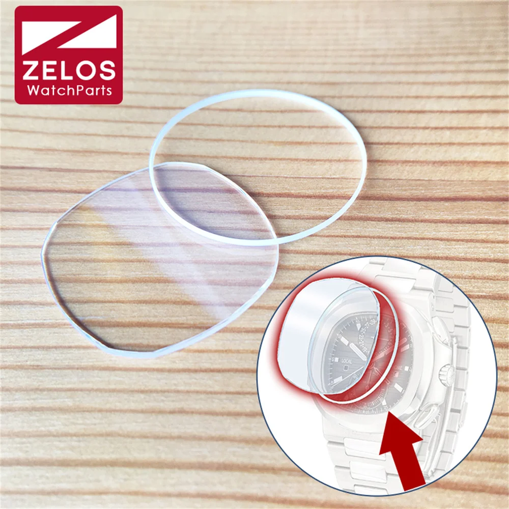 Orologio Zaffiro Vetro Cristallo Adatto Per Orologio Cronografo Patek Philip Nautilus 5990 Tempo Di Viaggio