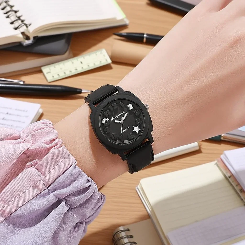 Fashion Silicone Band Women Quartz Watches Set