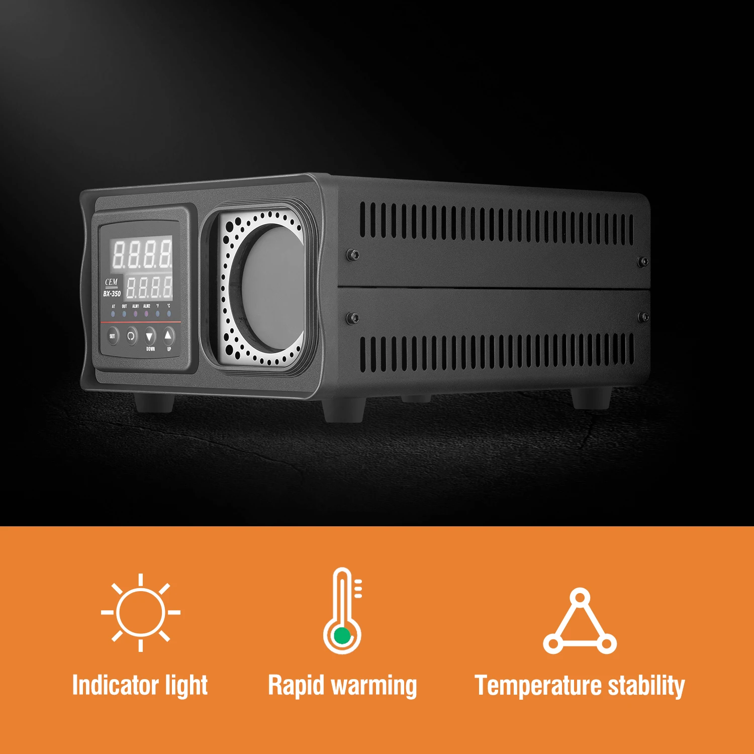 CEM BX-350 전문 휴대용 IR 온도 교정기, 가열 시간 50 °C  350 °C, 10 분