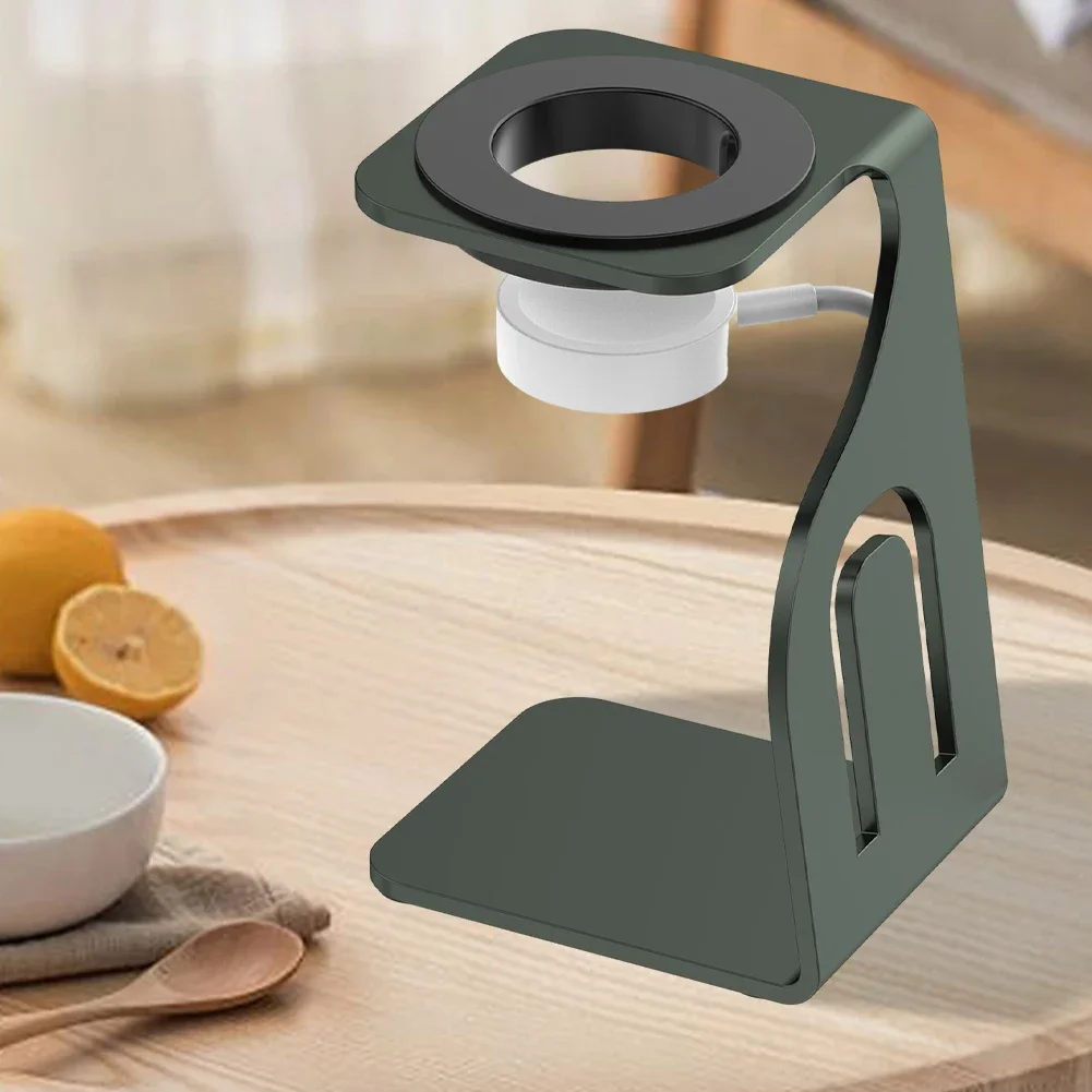Sleek Metal Charging Stand and Cable Organizer