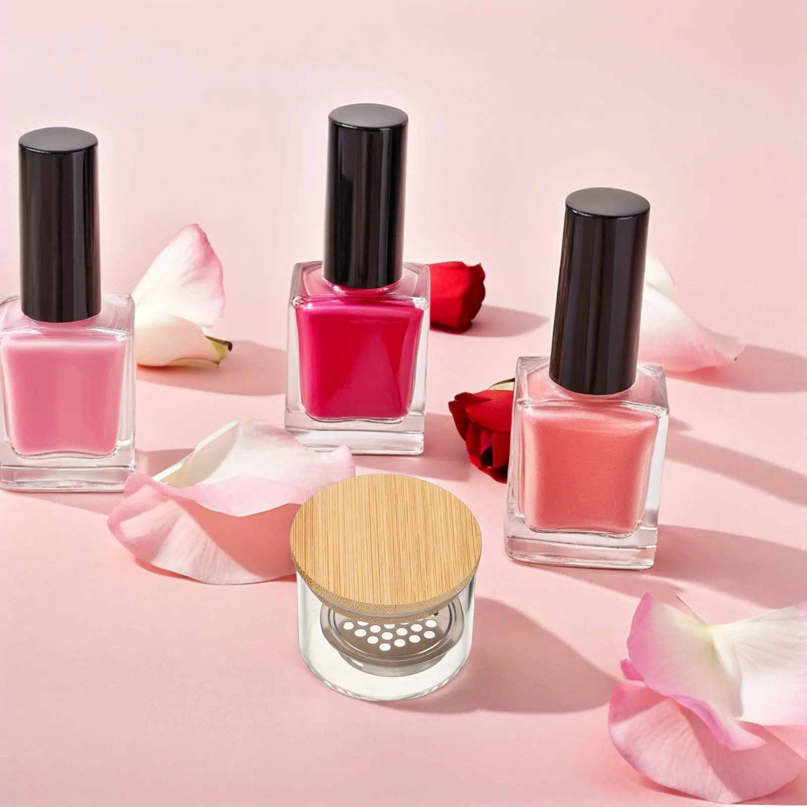6Pcs 네일 브러쉬 세척 컵 두꺼운 유리 다펜 디쉬 스테인레스 스틸 메쉬 브러쉬 클리너 전문 매니큐어 네일 도구