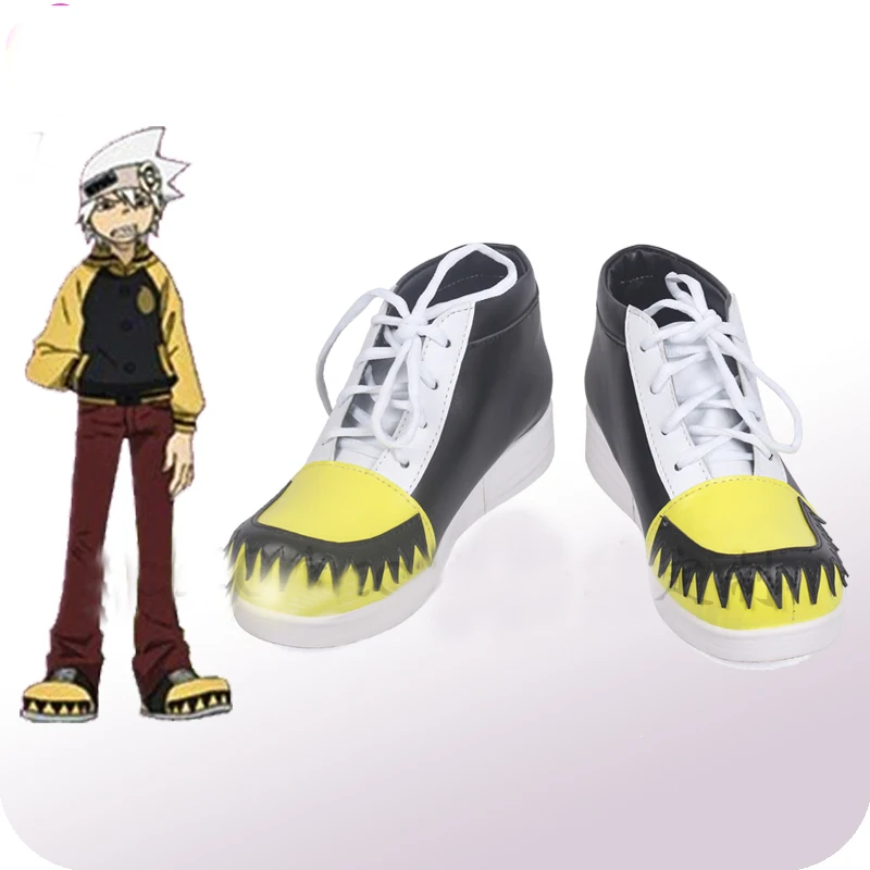 

Soul Eater Not Soul Eater Soul Evans Yellow Cosplay Shoes Boots Adult Halloween Carnival Party Cosplay Costume Accessories