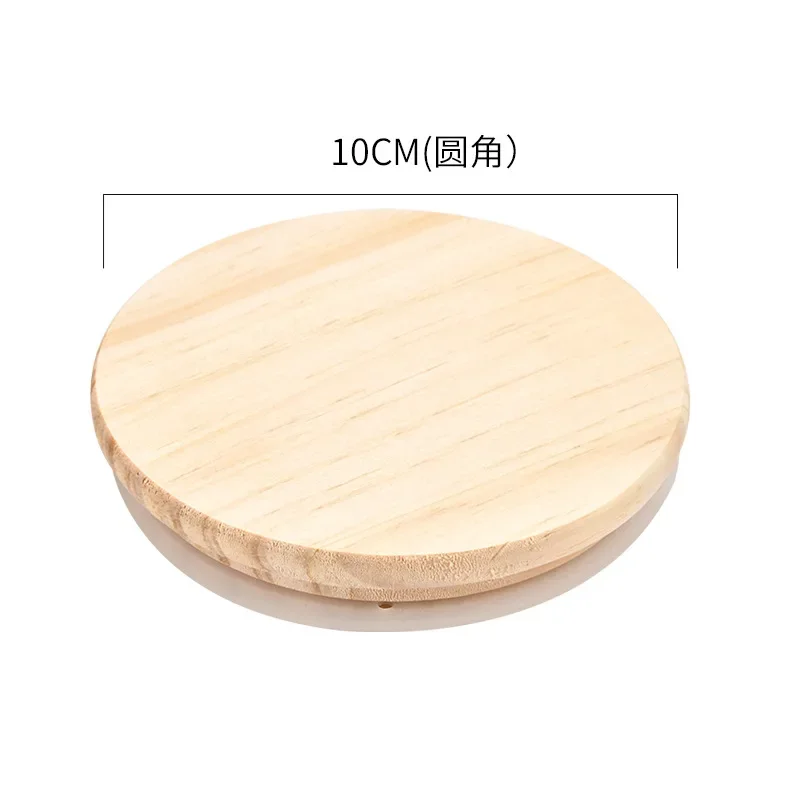 Pine Lid Sealed Silicone Cup Lid with Rounded Corners Pine Wooden Cup Kitchen Fresh-keeping Lids