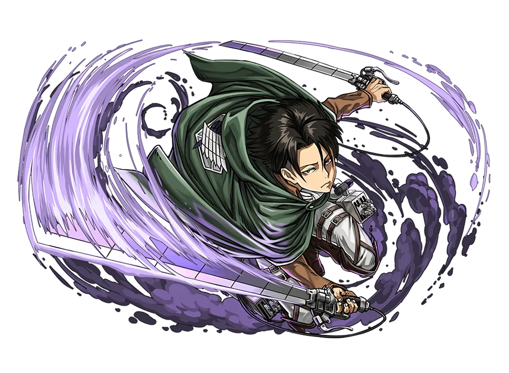 Levi Attack on Titan Weatherproof Anime Sticker Car Decal V4 3,6,8 3 sizes for choice.