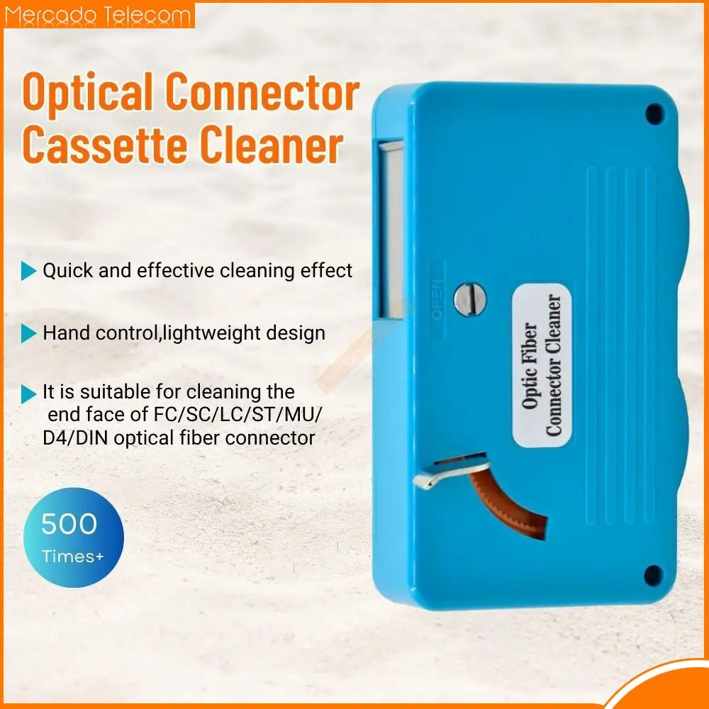 

Free Shipping 500 times one click fiber optic connector cleaner for LC/MU/SC/FC/ST Connector Fiber Optic Cassette Cleaner Tools