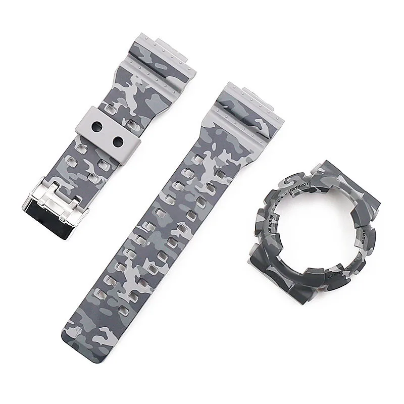 Watch bands accessories compatible fit for camouflage resin GA-110 100 120 140 GD GAX GLS100 strap watch case sports watch strap