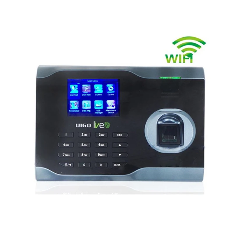U160 TCP/IP network fingerprint recognition attendance machine, clock in and clock out time recorder, optional RFID card, IC car