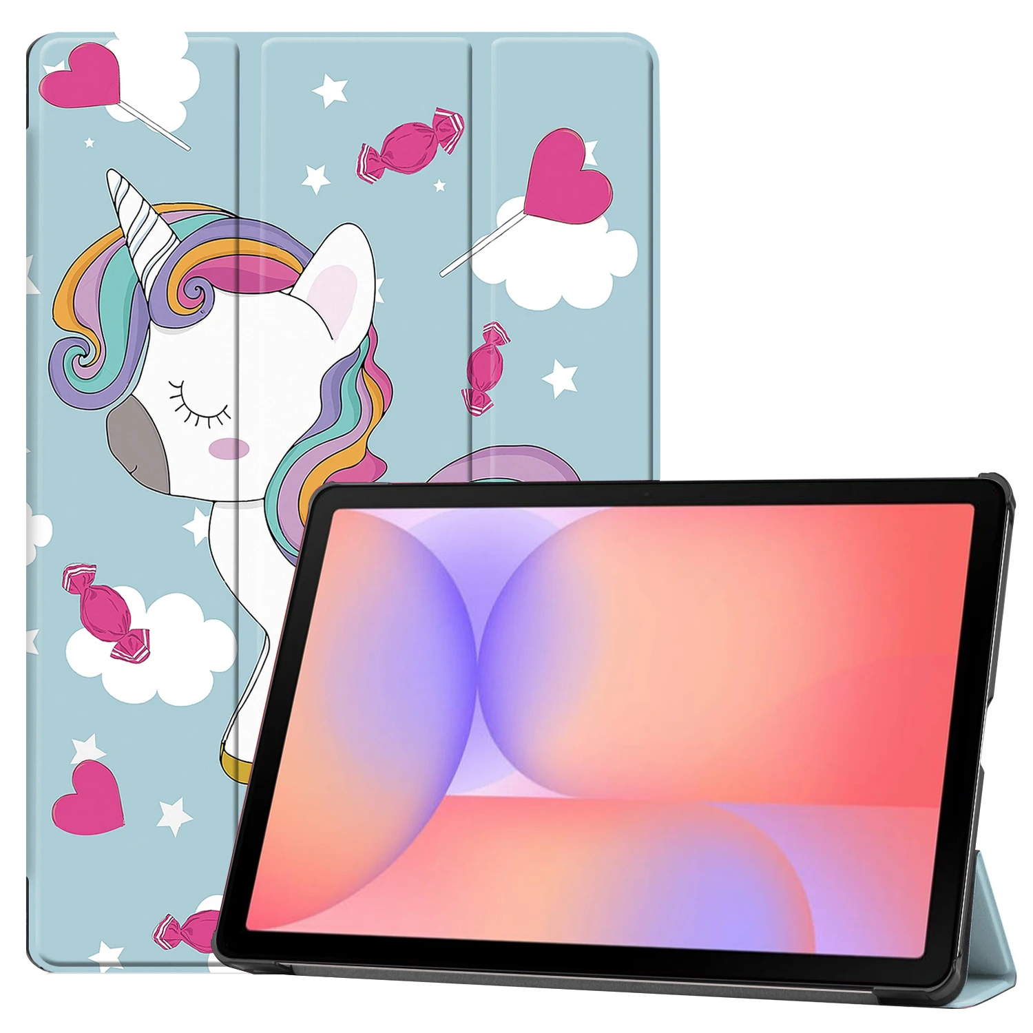 Premium PU Leather Tri-Folding Magnetic Protective Case for Samsung Galaxy Tab S10 Lite 2025, 10.9
