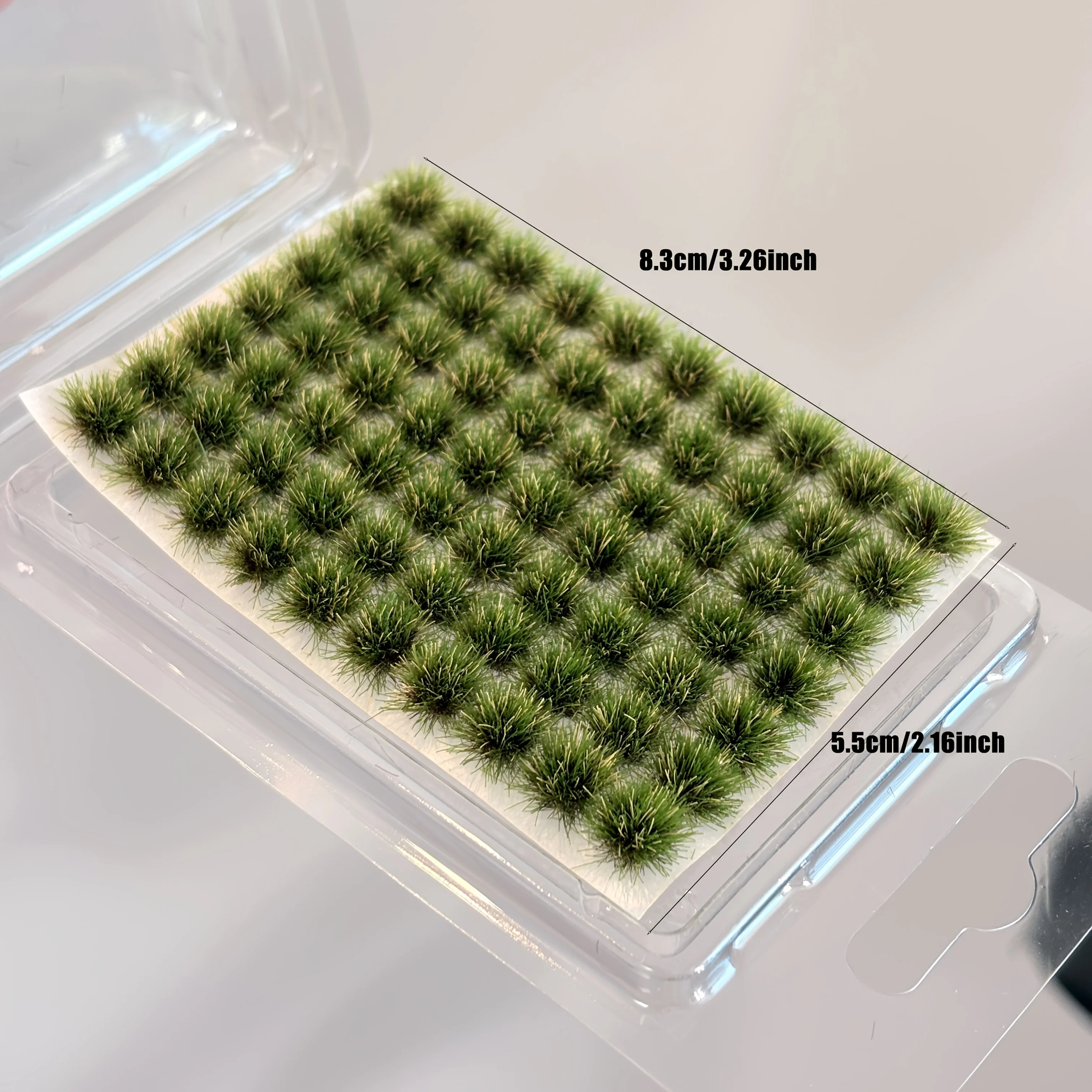 70tufts Static Grass Tufts for Miniature Garden Decor,Tiny Bonsai Model Grass Tufts,Crafts Mini Scene Decor,DIY Micro Landscape