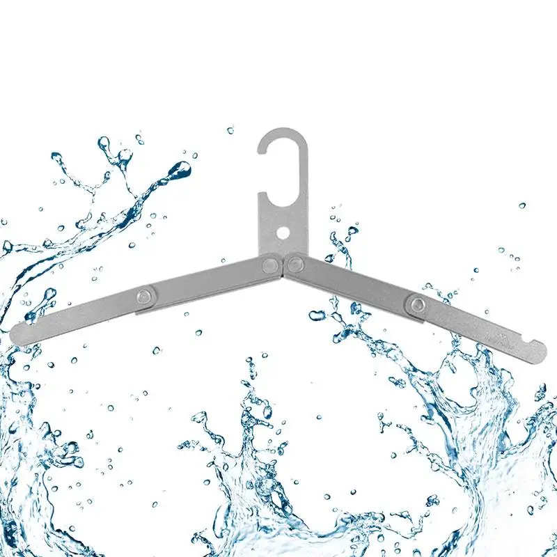 

Folding Hangers For Clothes Aluminum Alloy Foldable Travel Hangers Closet Clothes Hangers Portable Lightweight And Durable