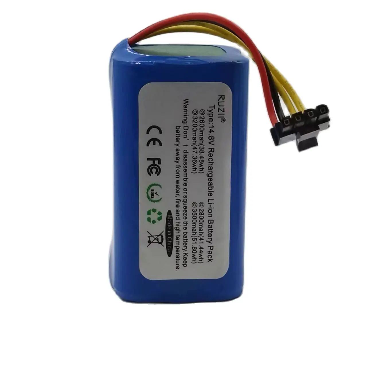 Lithium Battery Battery Pack 14.4v3500 mAh Li- Ion Battery for Cecotec Conga Robotic Vacuum Cleaner