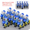 Medieval Military Sets Cavalry Figures Building Blocks Soldier Spartan Warrior Knights Roman Weapons Accessories Toys for kids 2