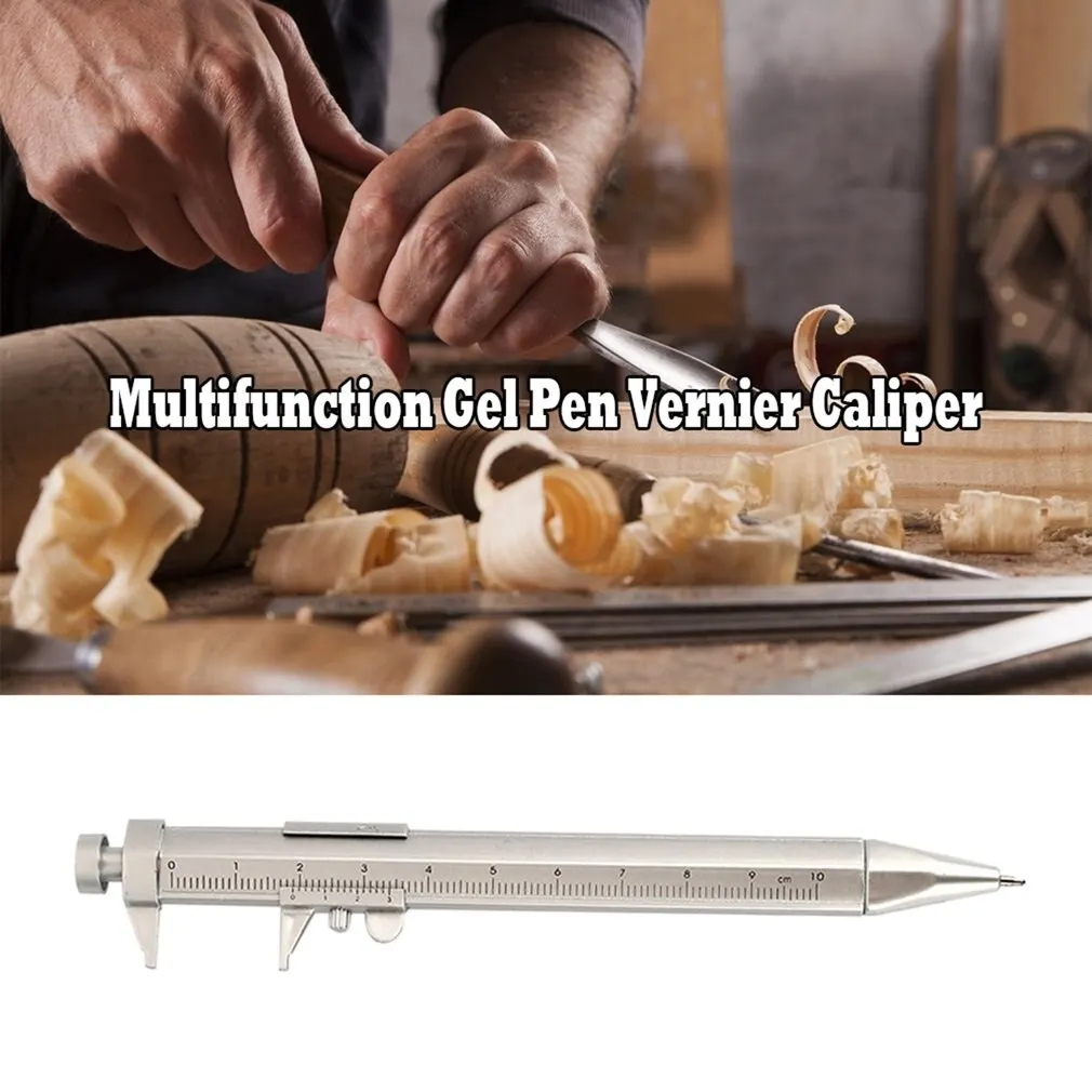 15CM Long Multifunction Caliper Pen Ball-Point 0.5mm Ballpoint Pen Ink Vernier Caliper Roller Ball Creativity Stationery multifunction ballpoint pen multifunctional pen ballpoint pen ball point pen