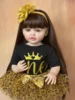 BZDOLL Lifelike 55 CM Soft Silicone Reborn Baby Realistic Girl Doll 22 Inch Princess Toddler Art Bebe Birthday Gifts for Child 4