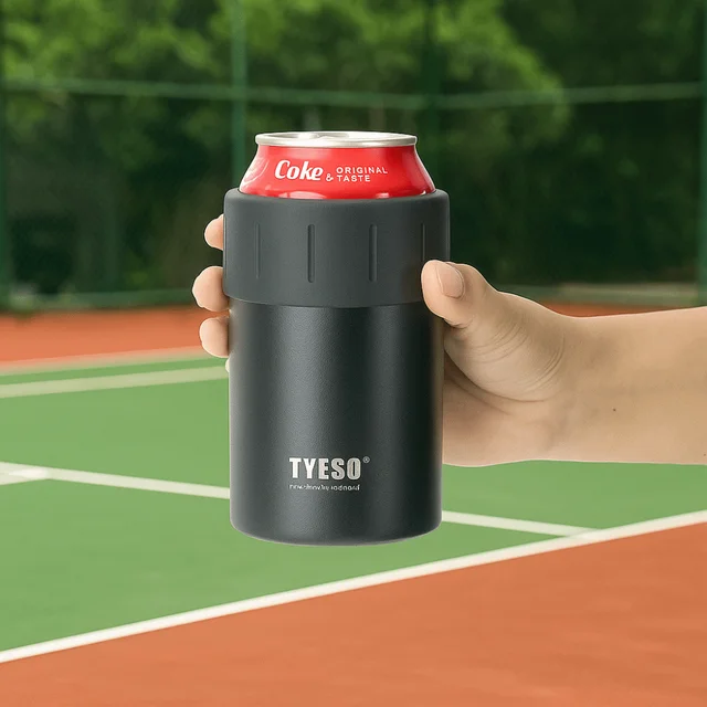 304 Stainless Steel Insulated Beer Bottle Cooler Keep Warm/Cold Double Wall Beverage Cooler Cup Vacuum 350ml Drink Can Cooler 3