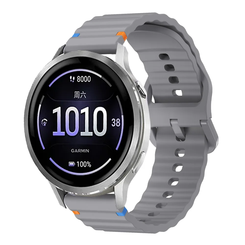 Sport Wave Silicone Strap - Versatile 18/20/22mm Band