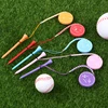 Magnetic EVA Foam Printing Golf Ball Holder Tees Golf 83mm Tees Multi-color Golf Wood Tees With Anti-loss Rope Golf Gift 3