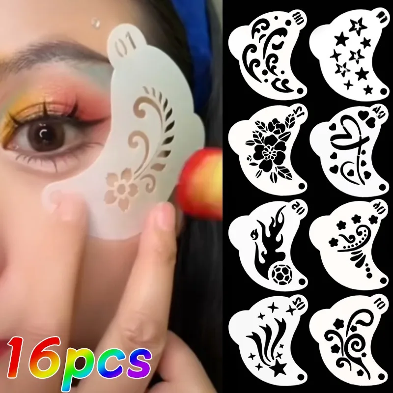 Reusable Plastic Face Painting Stencils for Kids