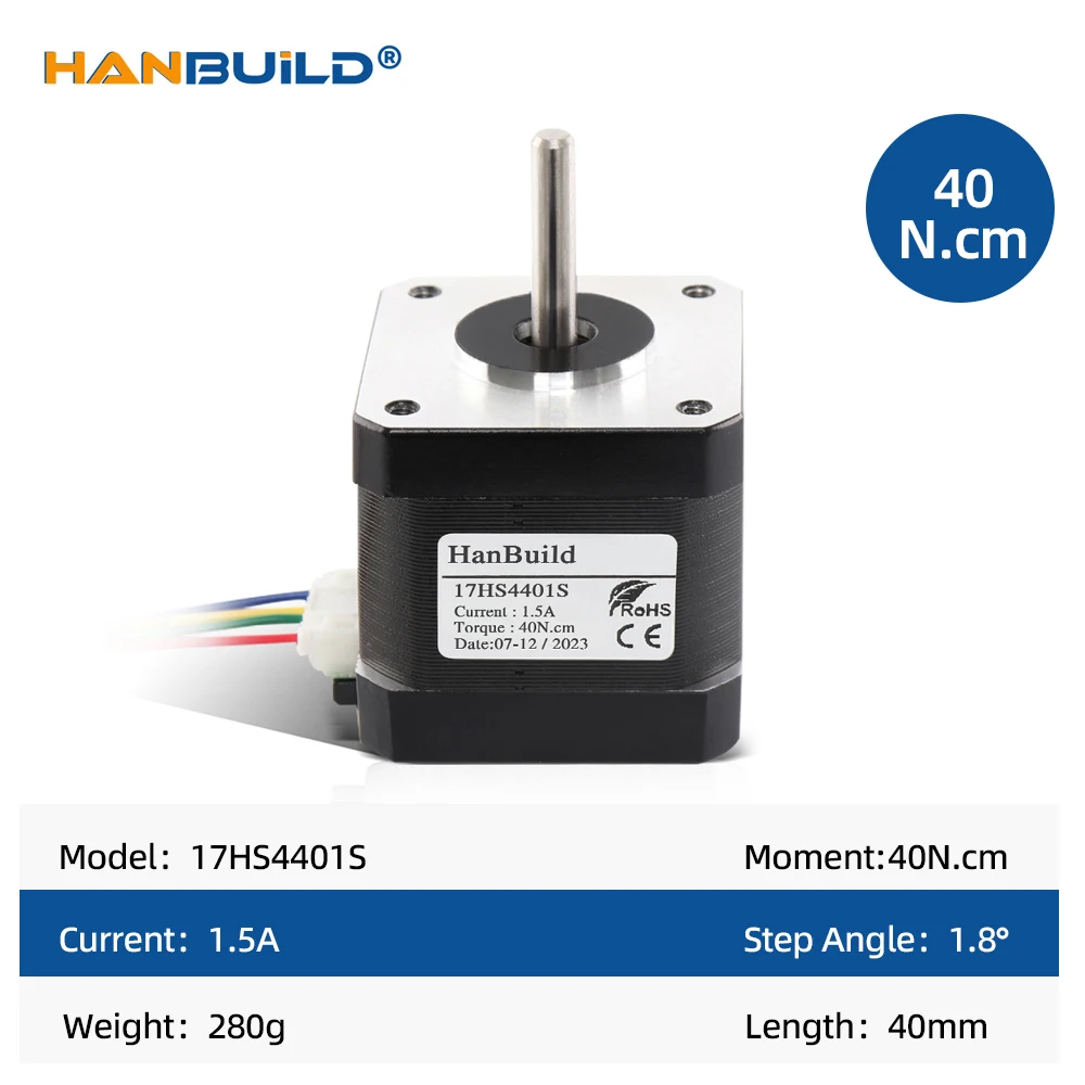 방수 모터 캡티브 스테퍼 모터 42 모터 Nema17 모터 1.7A 40N.CM 17HS4401S 3D 프린터 CNC XYZ용