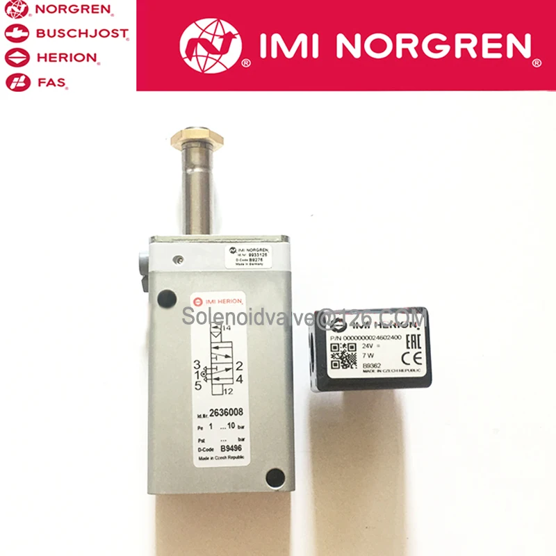 IMI NORGREN HERION 2636008 Solenoid Valve 2636008.0246.024.00