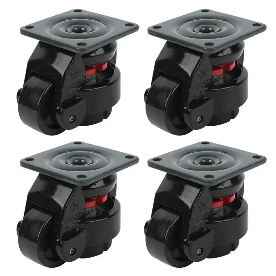 Swivel Caster Wheels Leveling Adjustable Heavy Duty Set Of 2
