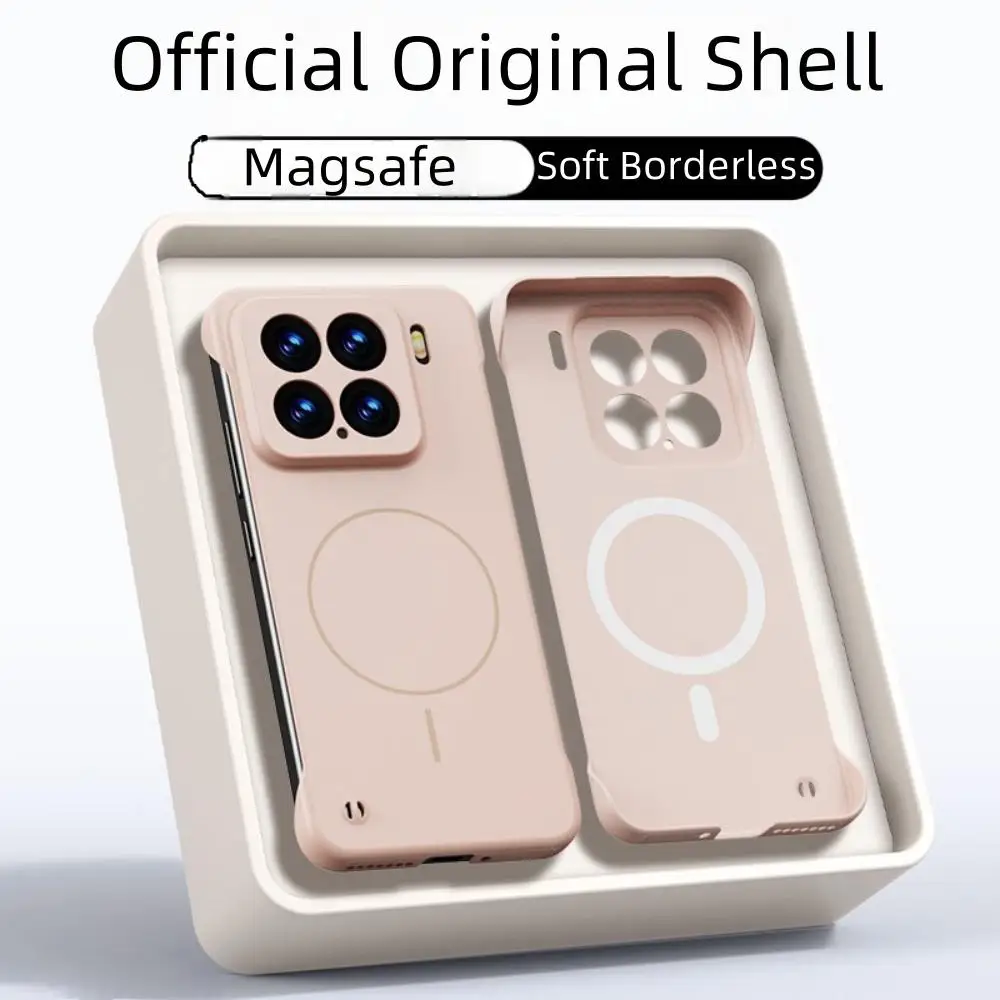 Ultra Slim Frameless PC Hard Phone Case with Magsafe Wireless Charging Compatibility