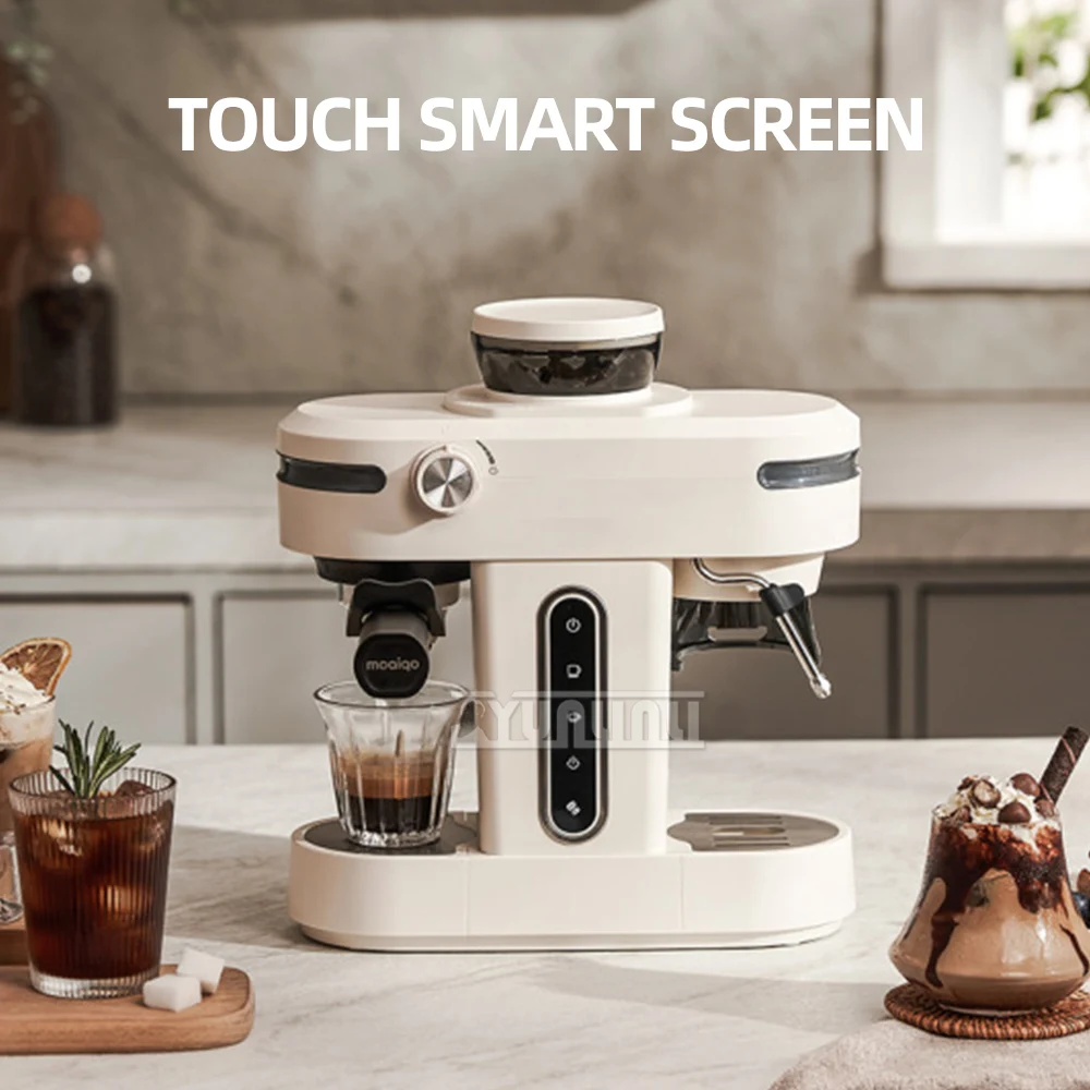 

Semi-automatic Coffee Maker Luxury Cafetiere Italienne Milk Foam Machine Coffee Grinding Integrated Machine