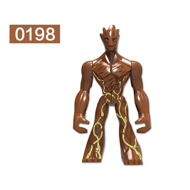 Marvel superhero Anime figures Mini Block Toys DIY assembly Puzzles Action Dolls Children's Birthday Gifts Toy Building Blocks Action Figures