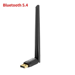 High - Speed USB Bluetooth Adapter with Antenna for Wireless Audio Transmission (Bluetooth 5.4)