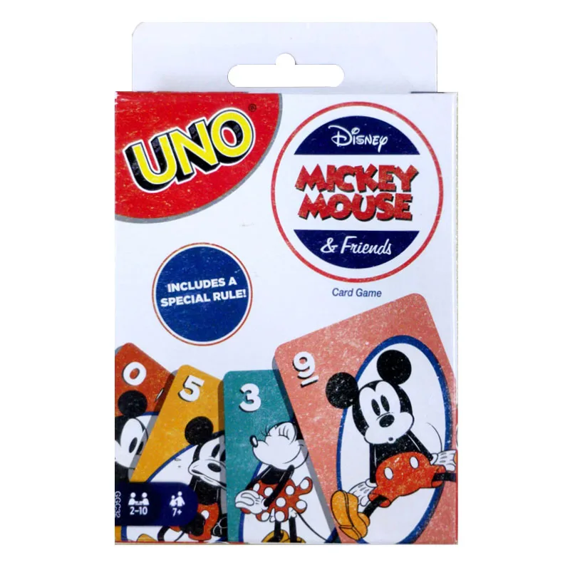 ONE FLIP! Board Games Playing Cards UNO Disney Cars Mickey Mouse Avengers Card Table Game for Adults 18 Kids Birthday Gifts Toys