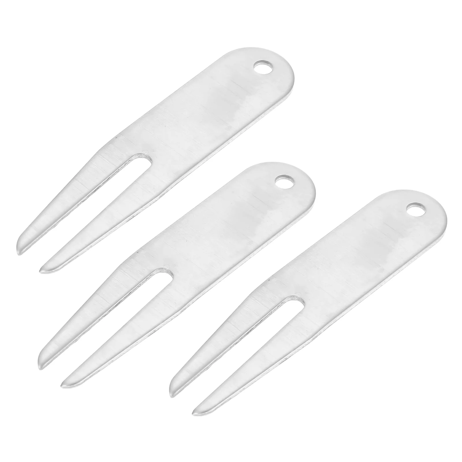 

3pcs Stainless Steel Golfing Divot Tools Golfs Lawn Repair Forks for Golfing