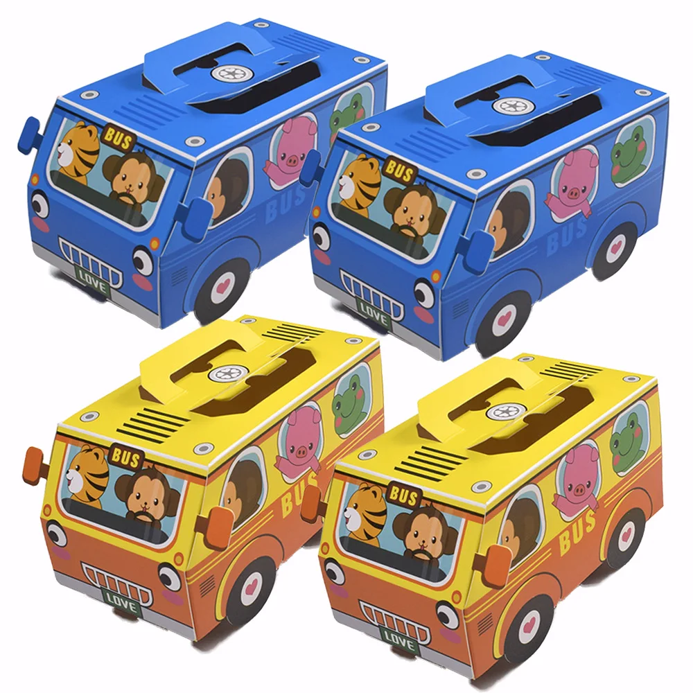 

12pcs Race Car Transportation Birthday Party Kids Baby Showe Decorations Favor Paper Goodie Bags Cars Theme Supplies