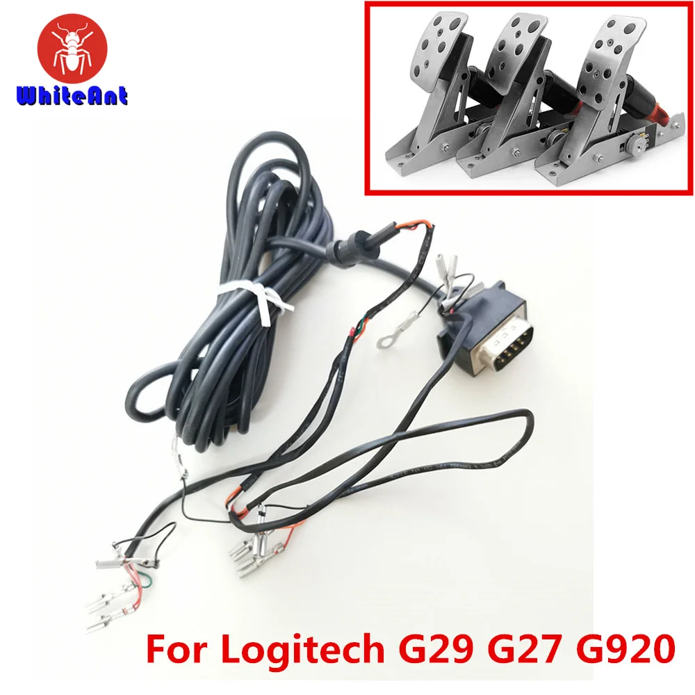 Logitech Frein à main USB avec clip L et levier vitesses 6+R H pour Logitech G27,G29 G920 