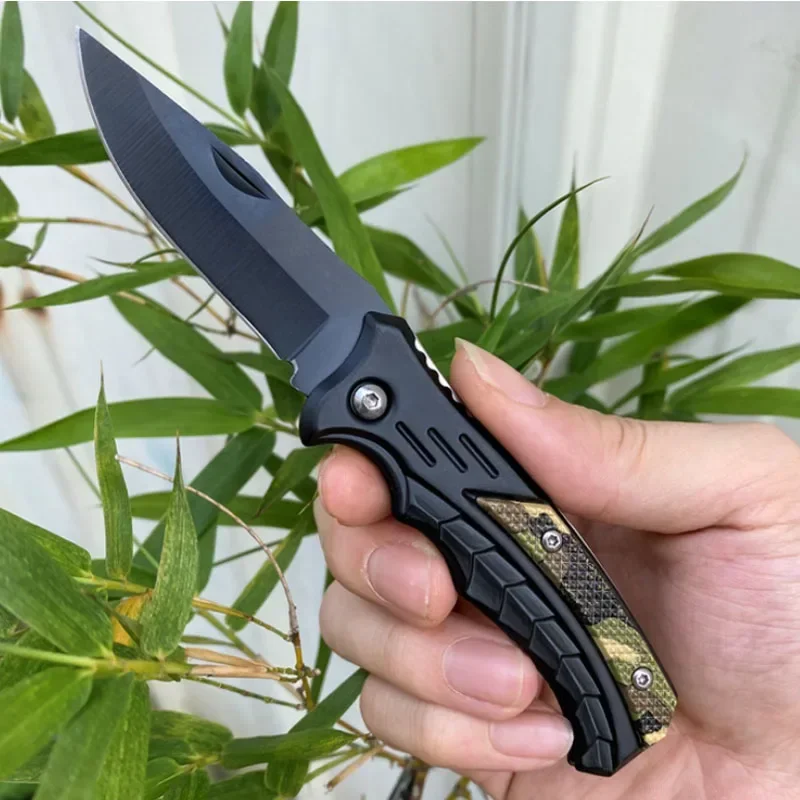 Folding Knife Practical EDC Sharp Stainless Steel Folding Knife Outdoor Camping Tactical Hunting Knife Pocket Blade Sharp and Durable
