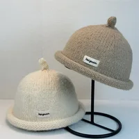 2025 Women's Winter Beanies Turned-up Brim Knitted Woolly Hat Keep Head Warm Knitted Cap Minimalist Style Fashion Accessories - Image 2