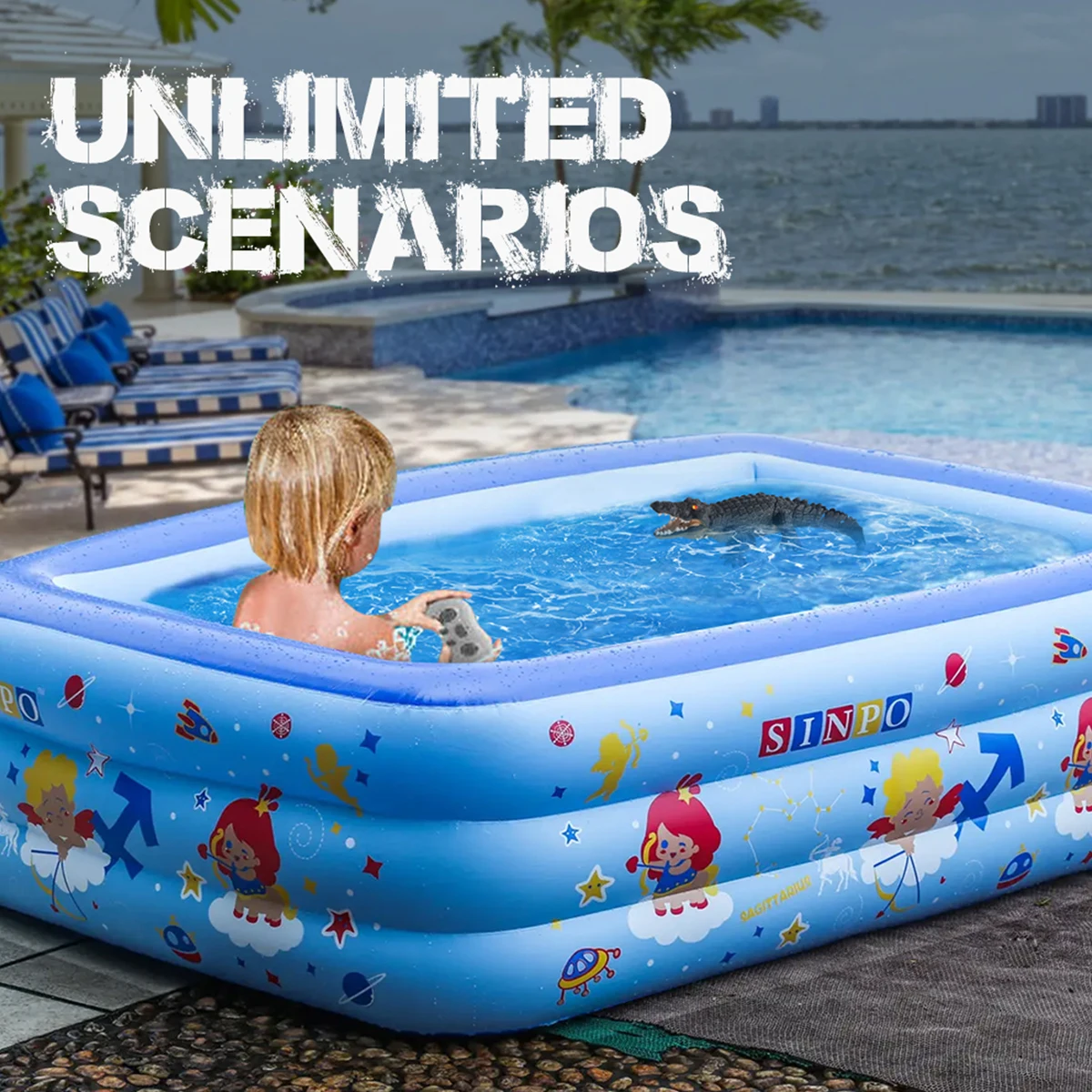 RC Shark Toy Remote Control Animals Robots Bath Tub Pool Electric Toys for Kids Control Spoof Toy Garden for Yard Art Crocodil 5 RC Shark Toy Remote Control Animals Robots Bath Tub Pool Electric Toys for Kids Control Spoof Toy Garden for Yard Art Crocodil 5