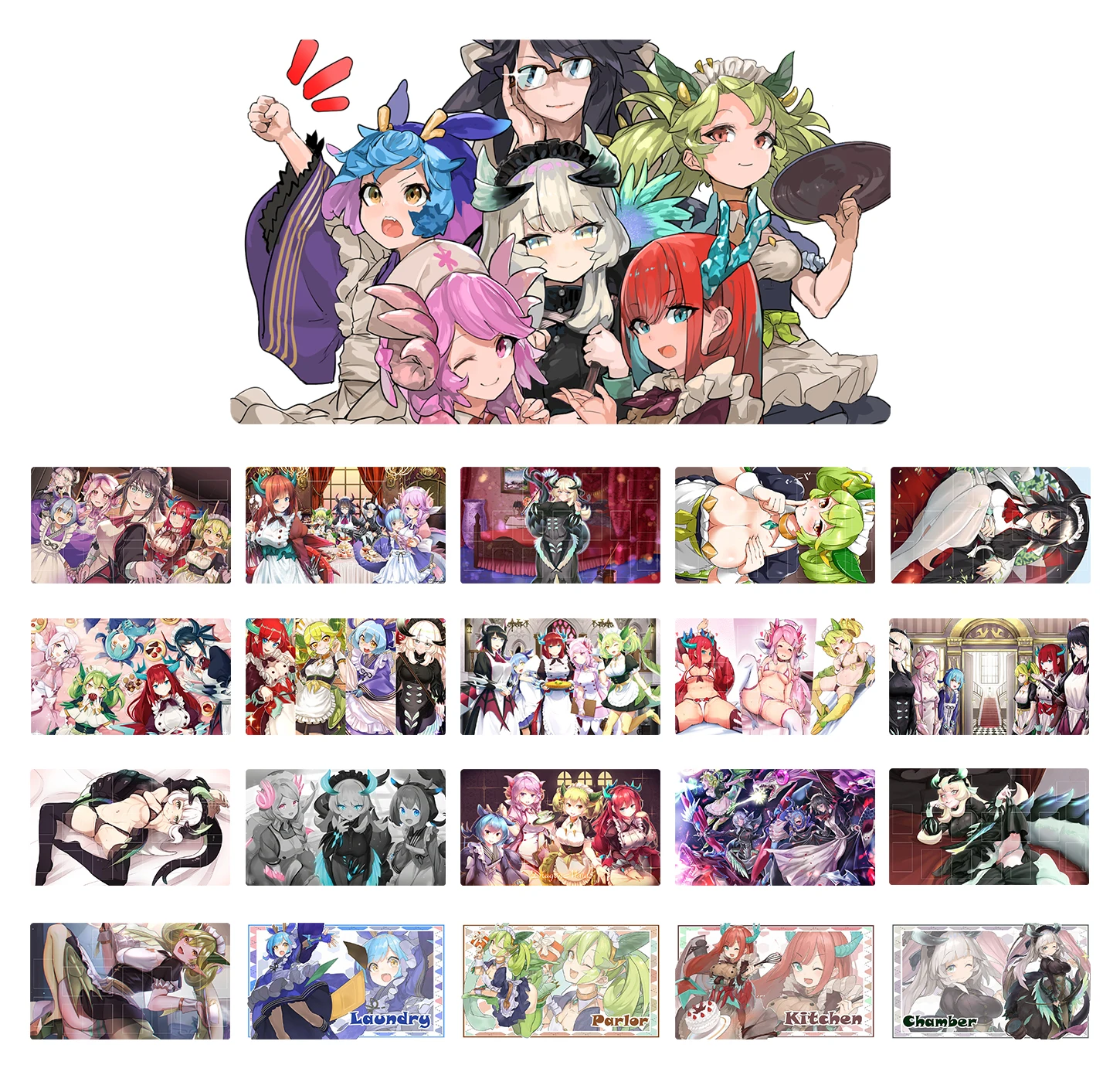 Our Featured Products HOT YuGiOh Playmat Dragonmaid Deck TCG CCG OCG