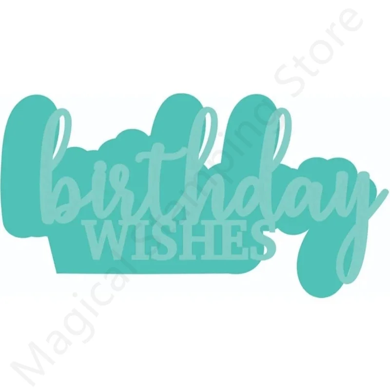 

2022 Metal Cutting Dies Set DIY Scrapbooking Embossed Template Cutting Dies Stencil Handmade Card For Decor Birthday Wishes