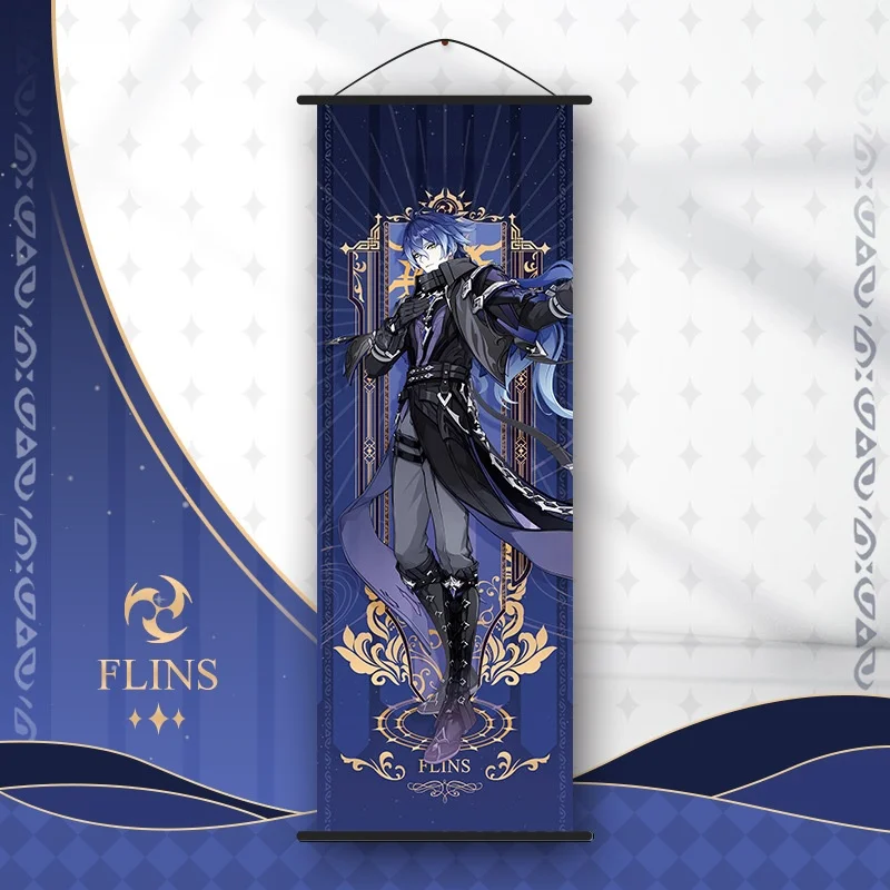 Genshin Impact Scroll Canvas Painting - Anime Wall Art Home Decor