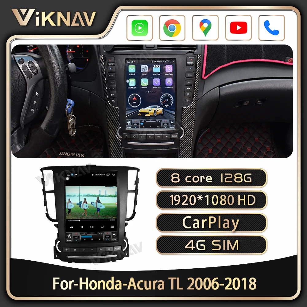 

car autoradio GPS stereo radio for Honda acura TL 2006-2018 multimedia player 2 din Android navigation DVD player