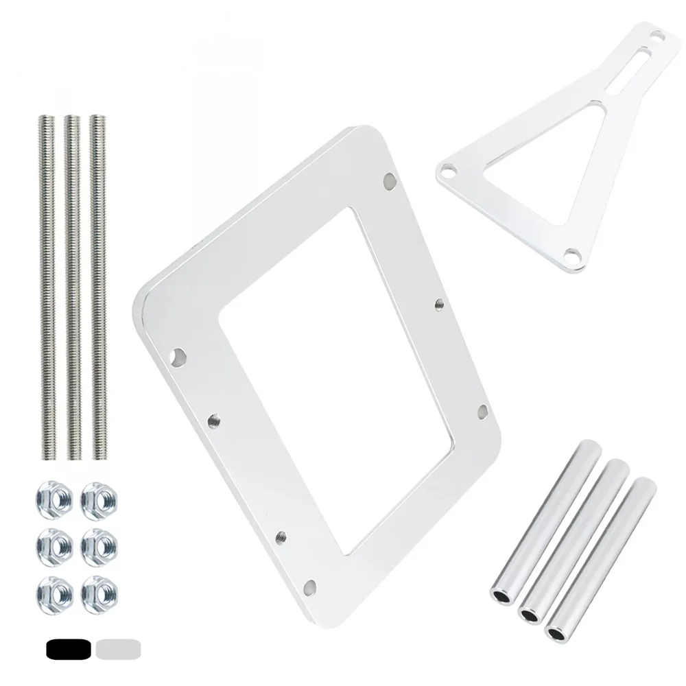 Battery holder Battery hold down clamp Bracket battery clamp Automobiles Parts Billet Aluminum Universal Battery Tray Hold Down Trunk battery Relocation Box For Racing Battery Mount