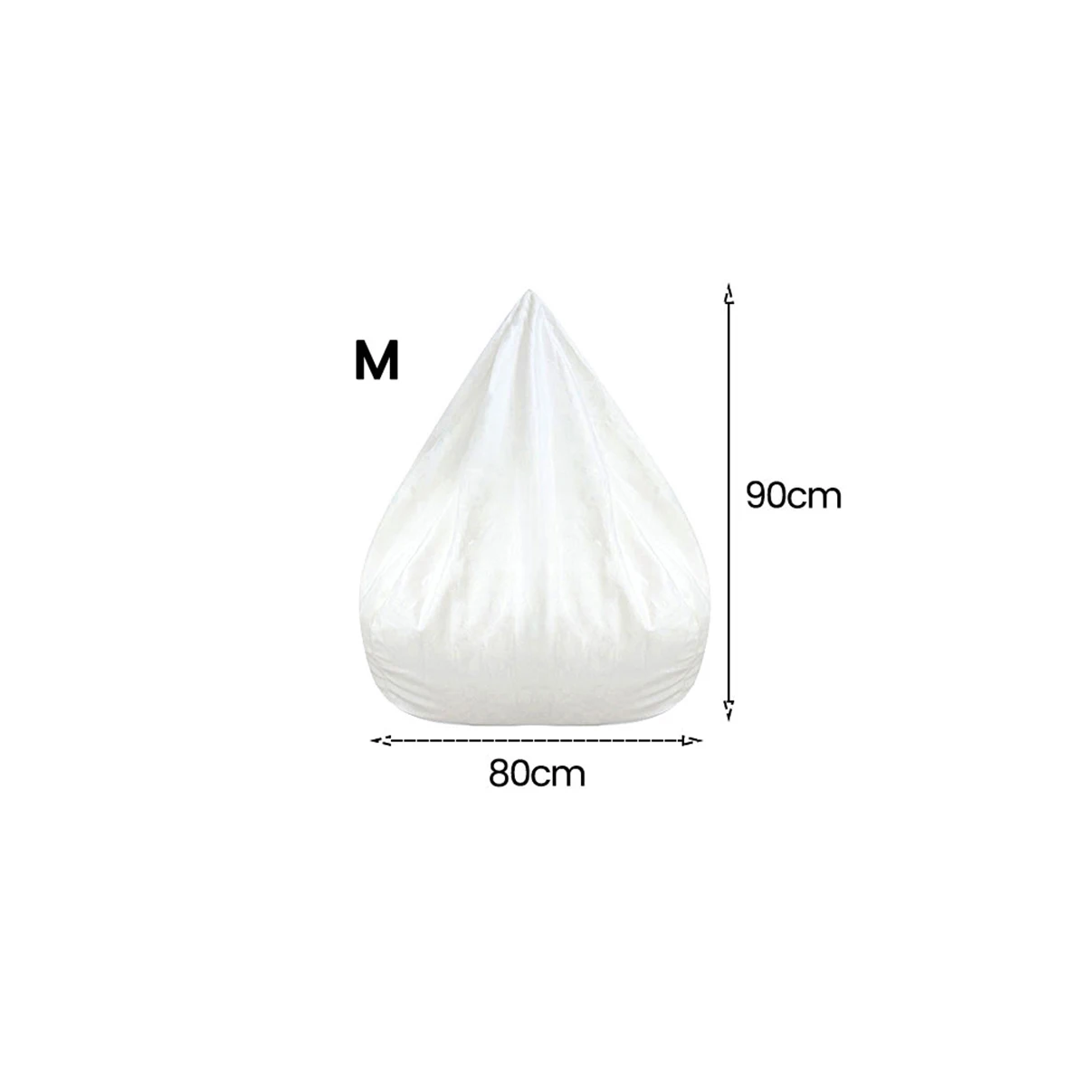 Large Bean Bag Cover - Cotton Linen Lazy Sofa Chair without Filler