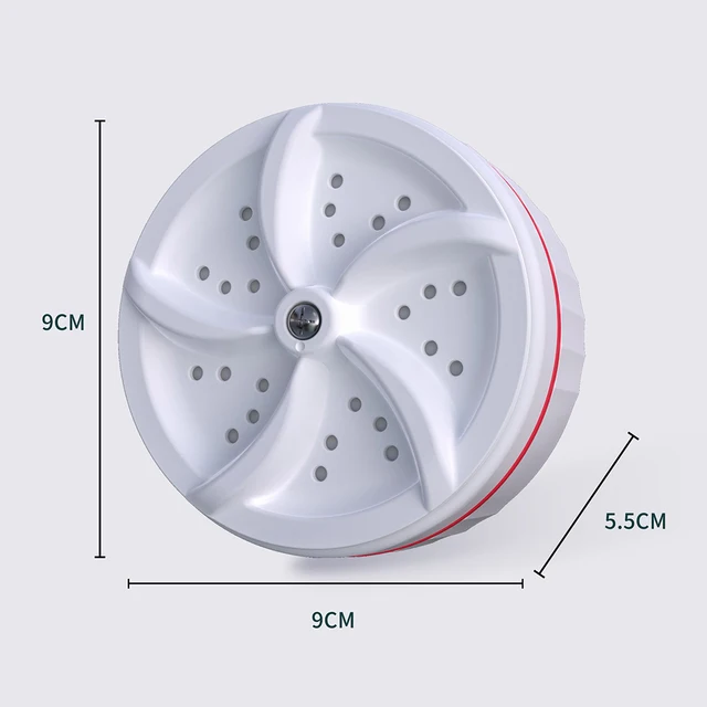 Portable Mini Washing Machine USB Powered Mini Turbo Washer for Underwear Socks Ultrasonic Turbo Washing Machine for Home Travel 6