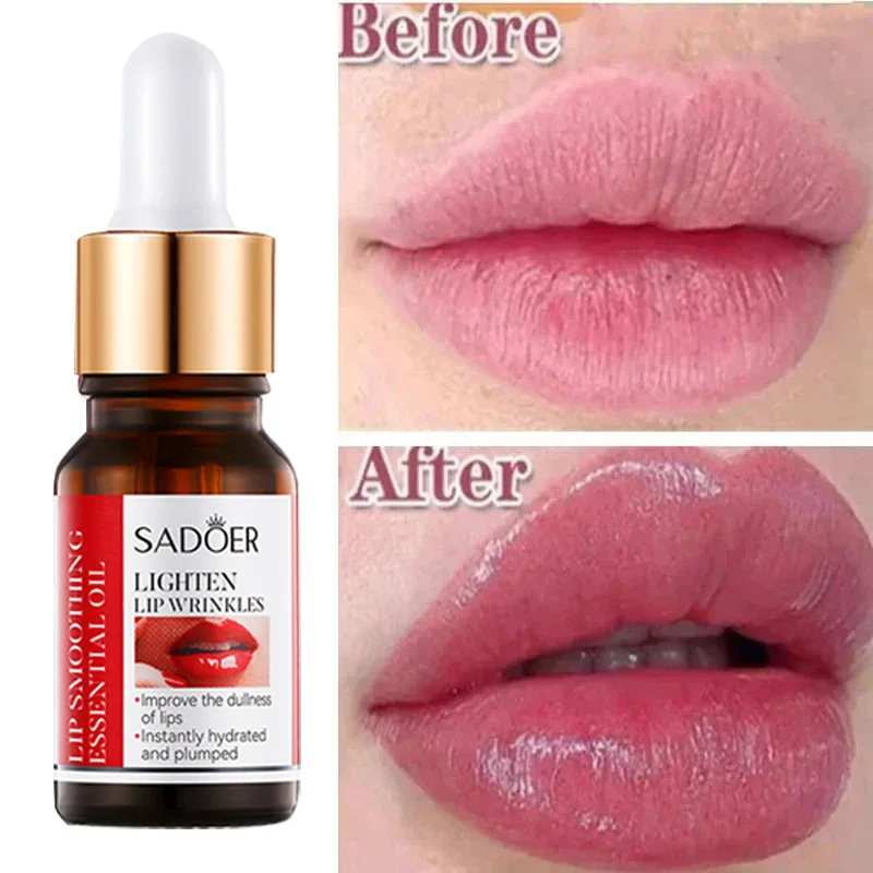 Collagen Lip Plumping Serum Moisturizing Nourish Fade Lip Lines Essential Oil Non-Irritating Hydrating Lip Enhancer Lip Care 2