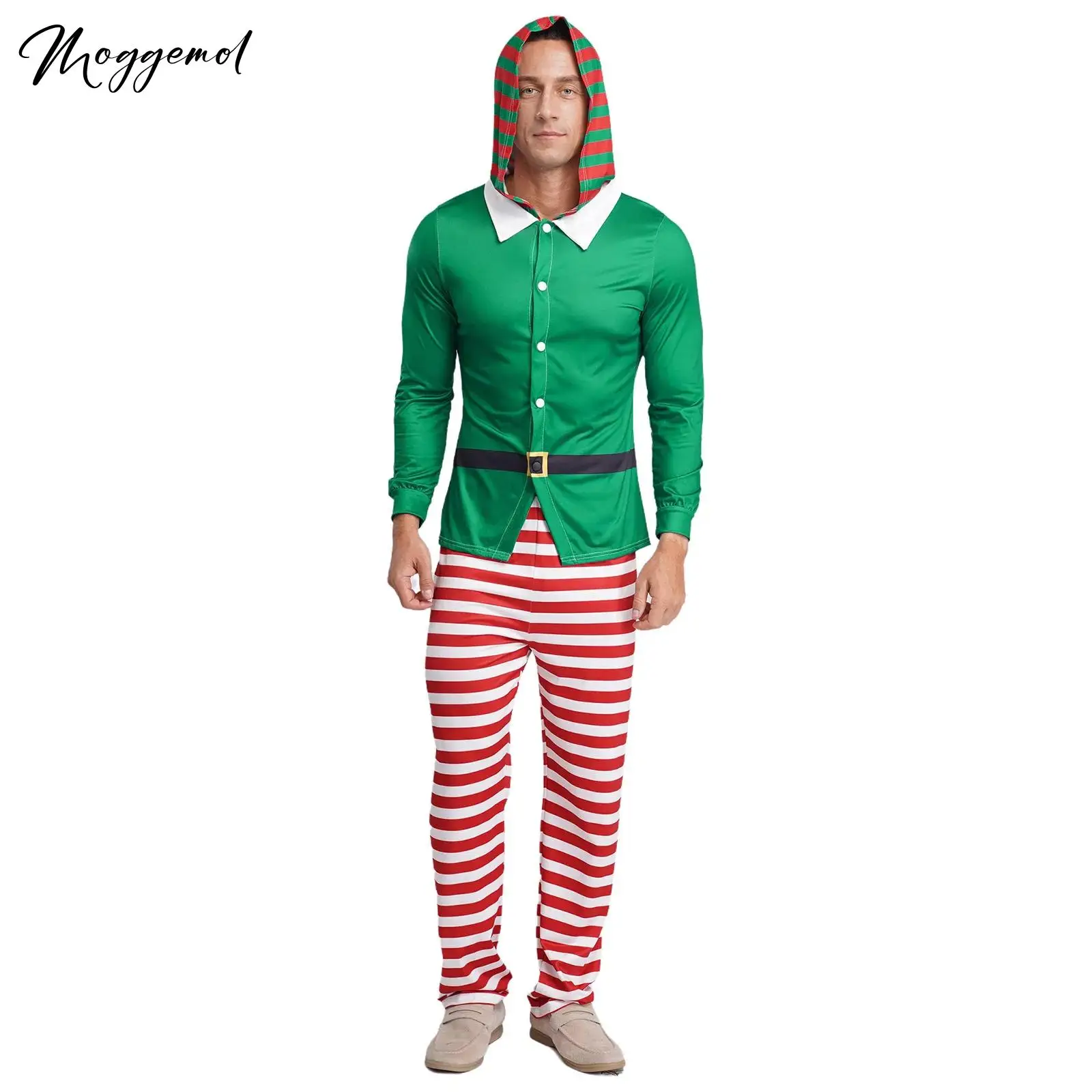 TAGVO Disfraz De Elfo De Navidad Para Niños – Camiseta Manga Larga, Pantalón Y Gorro, Algodón Suave, De 6 Meses A 4 Años, Ideal Para Fiestas Y Fotos
