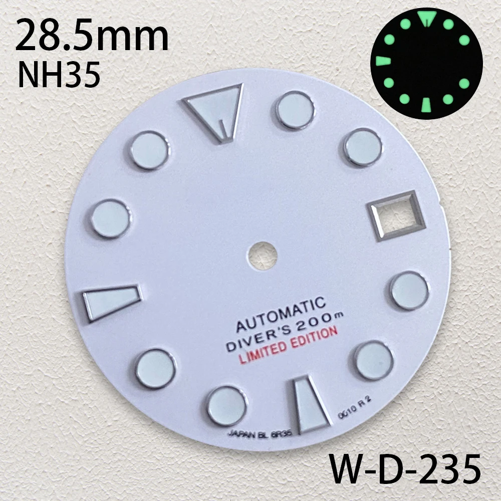   ߱ ð ׼ S ΰ ̹ ̾, NH35, NH36, 4R ڵ Ʈ c3  , 28.5mm