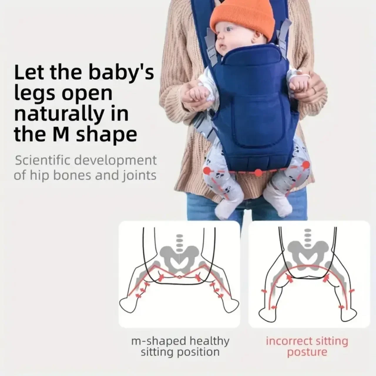Baby Carrier Backpack Baby Bag Newborn Sling 4 in 1 Ergonomic Breathable Infant Babies Carrier Wrap Hipseat Waist Belt Backpacks 4