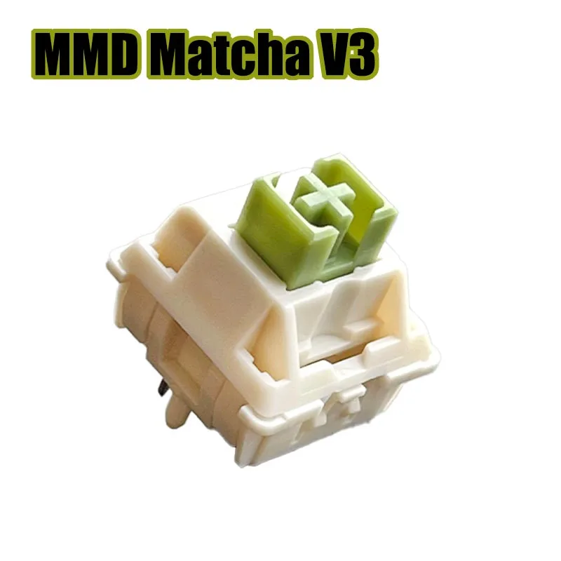 MMD Matcha V3 스위치 라이너 45g 모든 POM 인공 사용 윤활 기계식 키보드 AULA F75 AJAZZ AK820 용 맞춤형 스위치