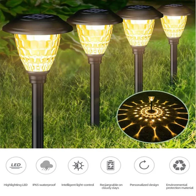 4 Pièces Lampe Solaire Exterieur Jardin, Lumiere Solaire Exterieur 8 LED  IP65 Étanche, Lampe Solaire Exterieur Lumières Solaires Lucioles pour Allée  Terrasse Jardin Décoration de Fête : : Luminaires et Éclairage