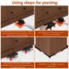 Furniture Lift Mover Tool Set 880LBS Heavy Duty Furniture Mover Washing Machine Refrigerator Transport Moving Furniture Helper 5